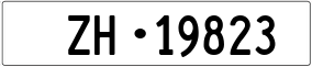 Trailer License Plate